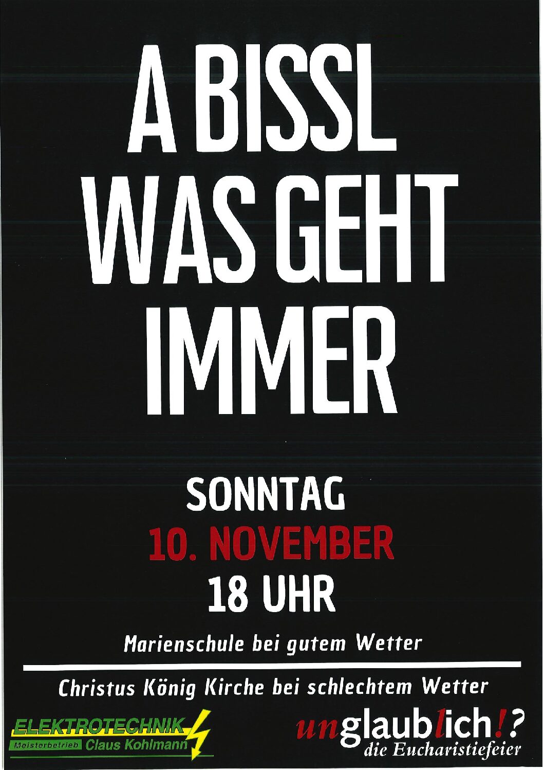 Unglaublich-Gottesdienst 10.11.2024